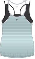 Musculosa Prince con Top Interno Aqua - TX3204A